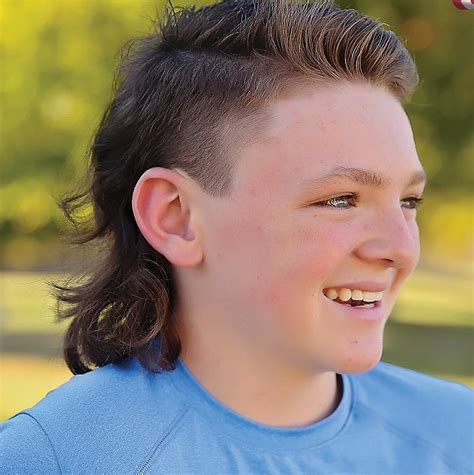 Boy, 9, grows incredible mullet for wigs for cancer kids Daily Mail