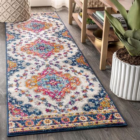 Multi Blue Runner Rug