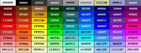 multi color hex code