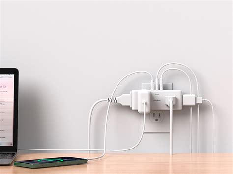 Multi Plug Outlet Splitter With Usb