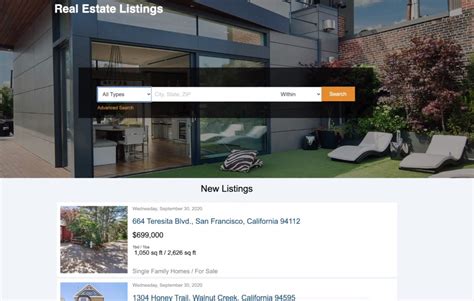 multi real estate listing app