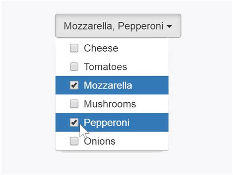 multi select dropdown in html bootstrap
