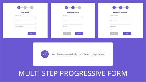 multi step form html template