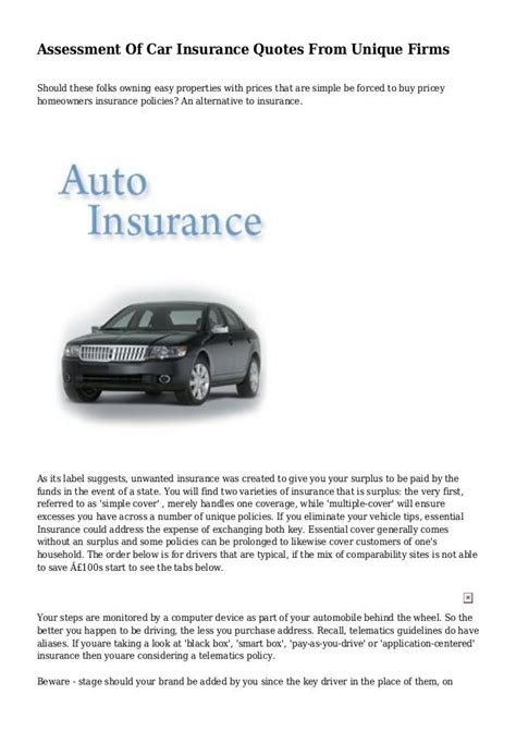 multi-auto insurance policies
