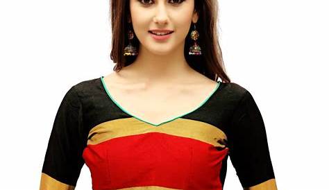 Ethnic Indian Multicolor Brocade Silk Sari Saree Blouse