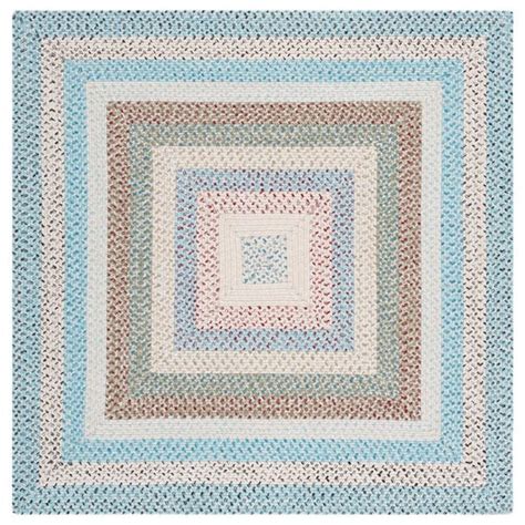 Multicolor Square Area Rug