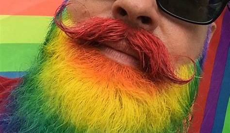 Multicolored beard