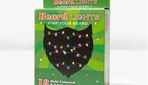 Multicolored Beard Lights Christmas Face Decoration Baubles Ornaments