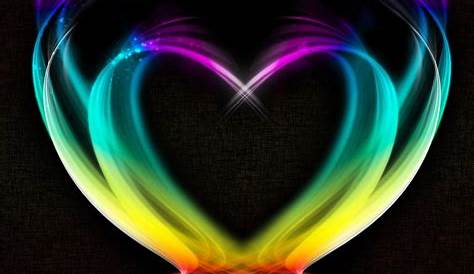 Multicolored Heart Background Colorful s Wallpapers Wallpaper Cave