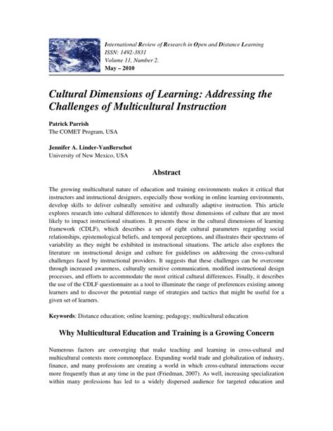Multicultural Education Development, Dimensions, and Challenges [PDF