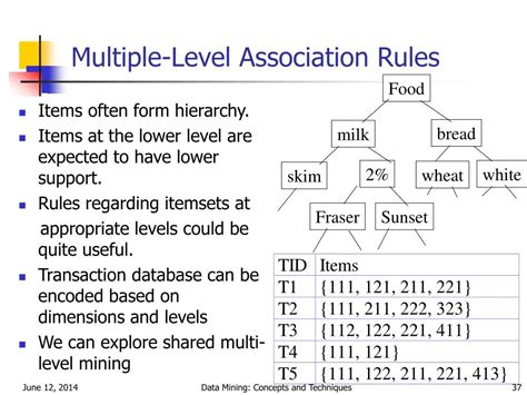 multilevel association rules in data mining