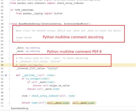 multiline comments in python code