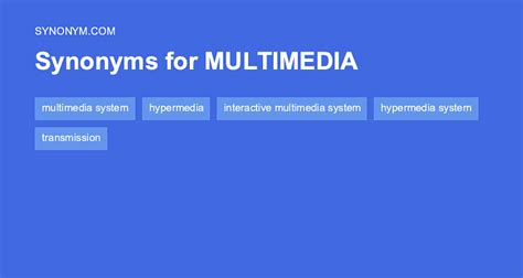 multimedia antonyms