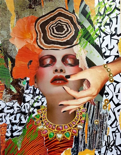 Multimedia Collage Drawing