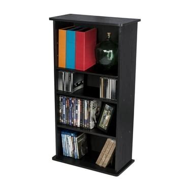 Multimedia Storage Shelf Black