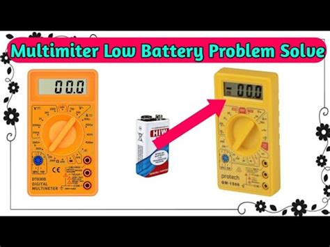 Multimeter Battery Low