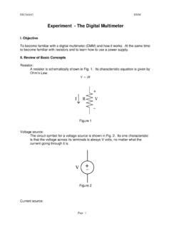 Multimeter Experiment Pdf