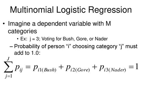 multinomial logistic regression model formula