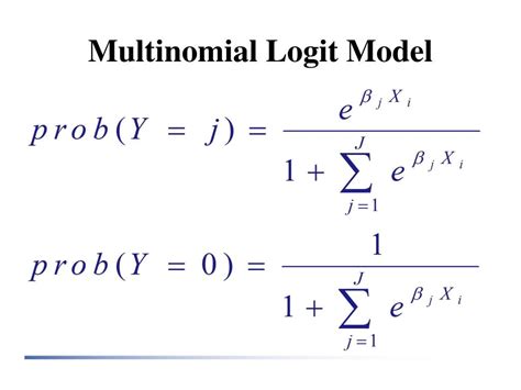 multinomial logit model formula