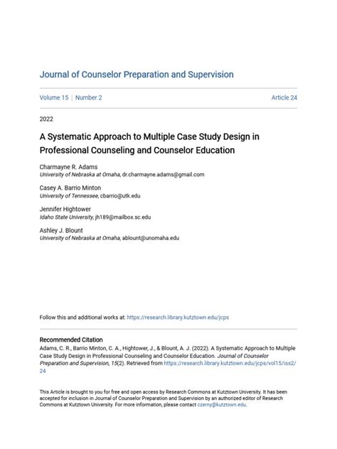 multiple case study design pdf