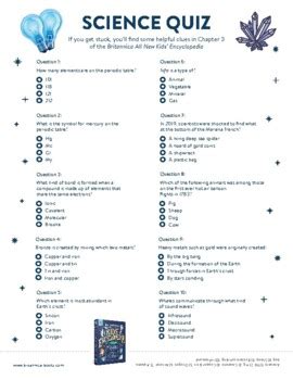 multiple choice science questions with answers