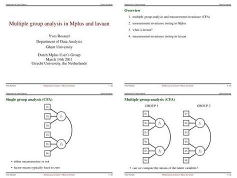 multiple group analysis mplus