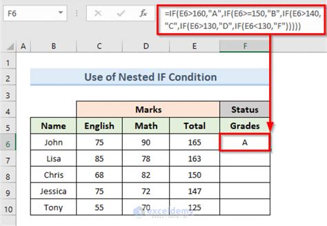 multiple if else condition in excel formula