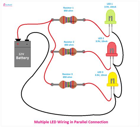 Multiple Leds In Parallel With One Resistor