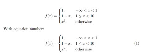 Multiple Lines Equations Latex