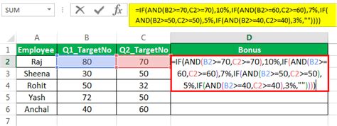 multiple logical conditions excel formula