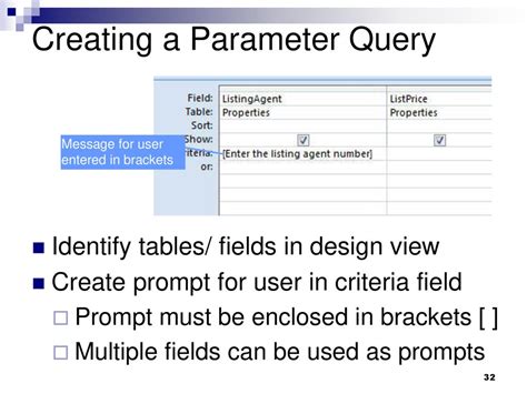 Multiple Parameter Query