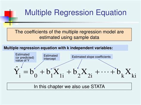 multiple regression equation interpretation