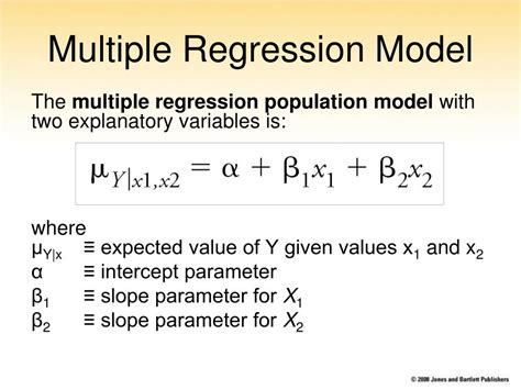 multiple regression model examples