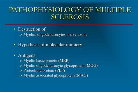multiple sclerosis pathology ppt
