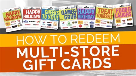multiple store gift cards