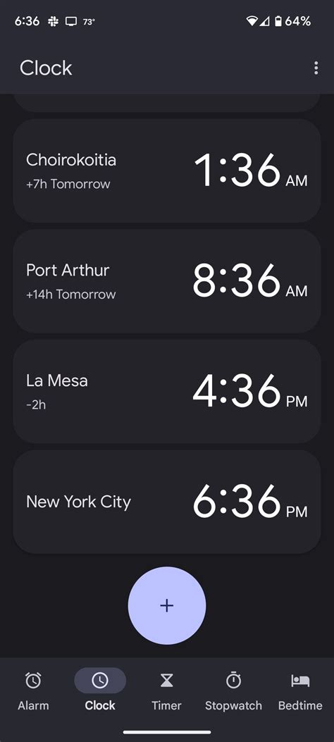 Multiple Time Zones App For Android Phone