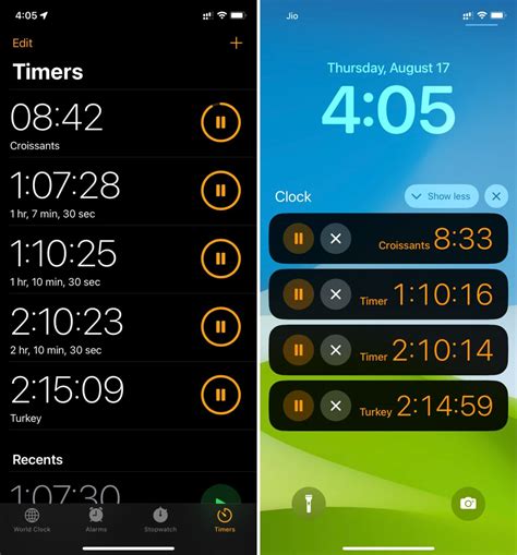 Multiple Timers Iphone