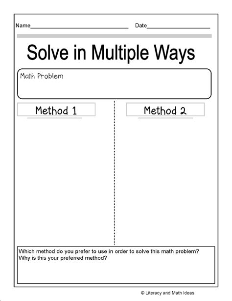 multiple ways to solve a math problem