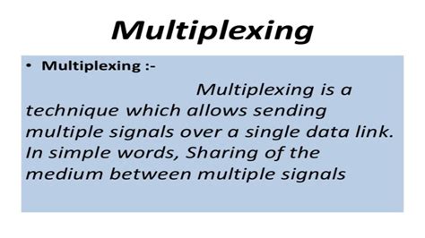 multiplexing meaning in malayalam