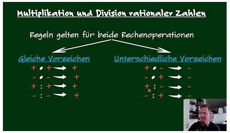 Multiplikation und Division rationaler Zahlen (3. Kl) - YouTube