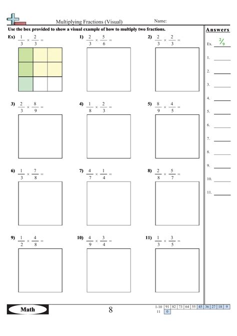 multiplying fractions area model worksheet pdf