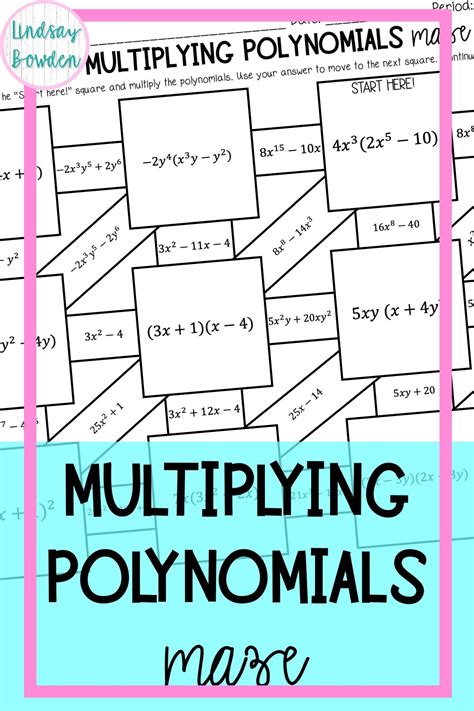 multiplying polynomials coloring worksheet answers