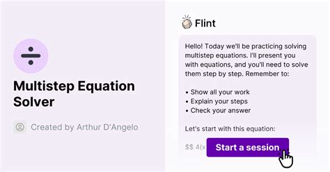 multistep equation solver