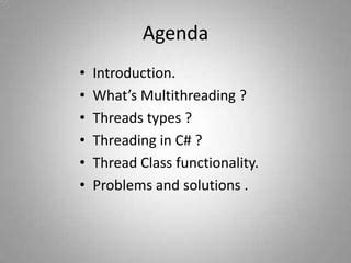 Multithreading C# Problems