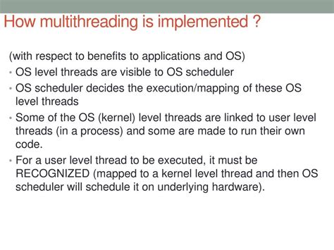 Multithreading In Os Ppt