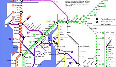 Mumbai Metro Map Pdf Local Train Route , Stations , Central Line