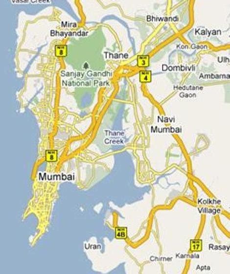 mumbai and navi mumbai map