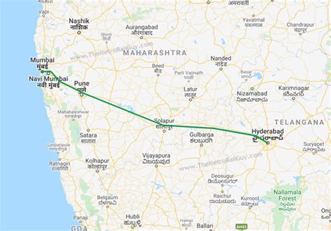 mumbai to hyderabad by road distance