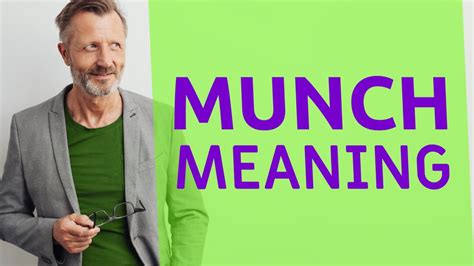 munch meaning in hindi