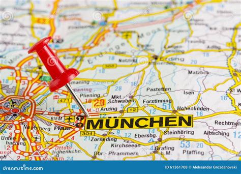 Muenchen mapa mapa del centro de Munich (Baviera Alemania)